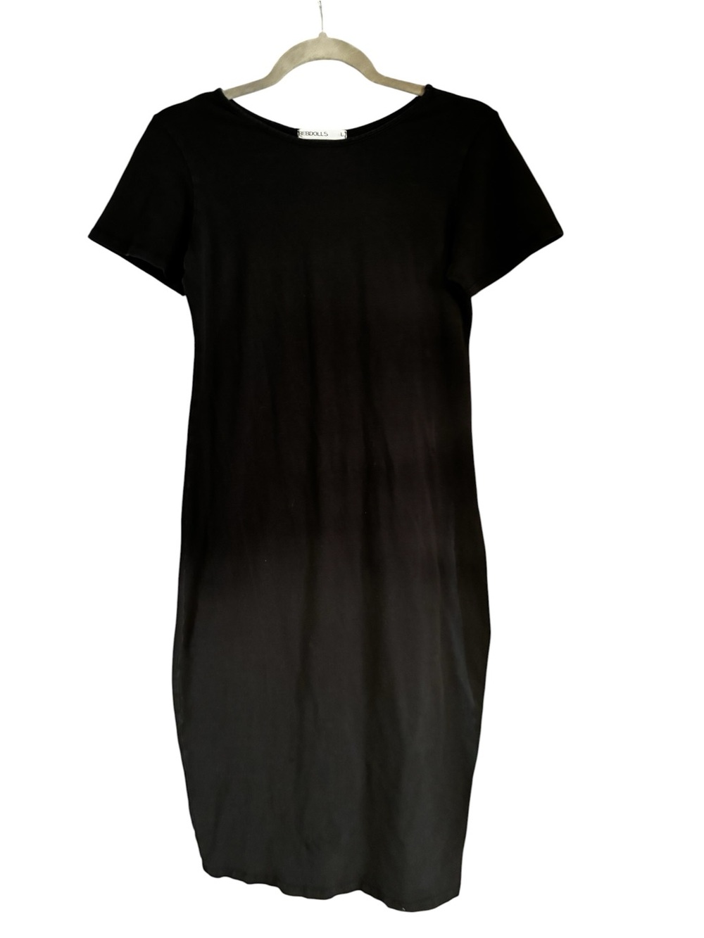 Rebdolls Black Midi T-Shirt Dress